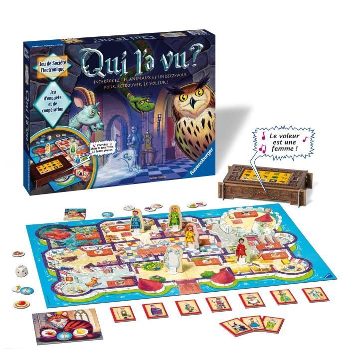 Qui l'a vu ? - Jeu de société - De 2 a 4 joueurs - Des 6 ans - Version française - Ravensburger