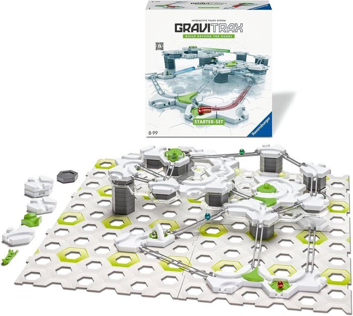 Gravitrax Starter Set 122 pieces, Circuit de billes, Jeu de construction crÈatif, Des 8 ans, 22410, Ravensburger