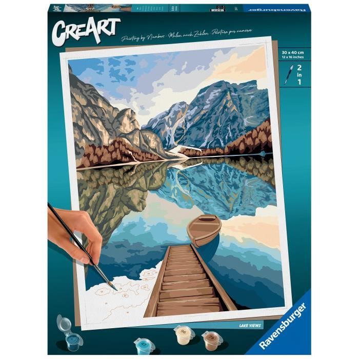 Ravensburger CreArt grand format 30x40 cm Lake views Des 12 ans 23612