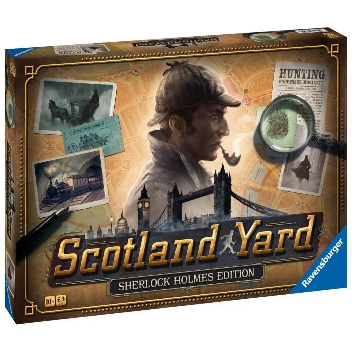 Scotland Yard Sherlock Holmes, Jeu de stratégie famille, des 10 ans, 27344, Ravensburger