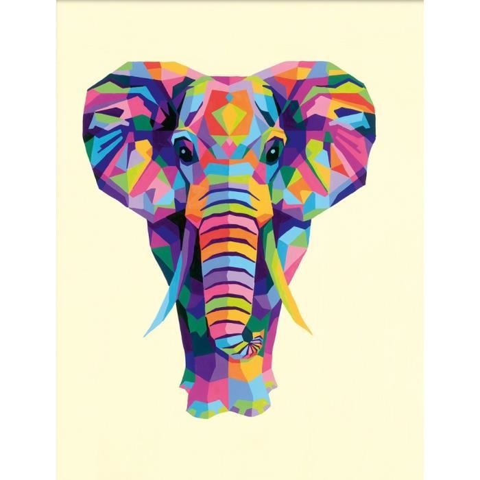 CreArt Elephant 24x30 cm - Peinture par numéros Des 12 ans Ravensburger - 28995