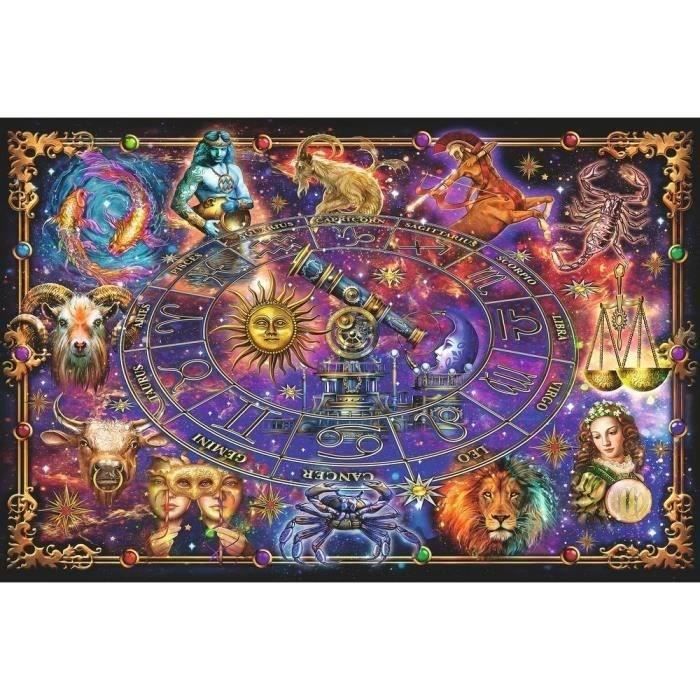 Puzzle 3000 pieces Signes du zodiaque, Puzzle adultes, Animaux, corps humain & nature, Espace, Des 14 ans, 16718, Ravensburger