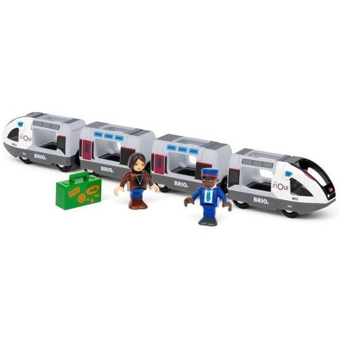 Train TGV INOUI SNCF - BRIO - Circuit en bois - des 3 ans - 36087