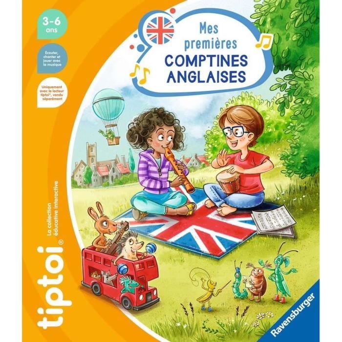 tiptoi, Livre interactif, Mes premieres comptines anglaises, 3 ans, 13099011, Ravensburger