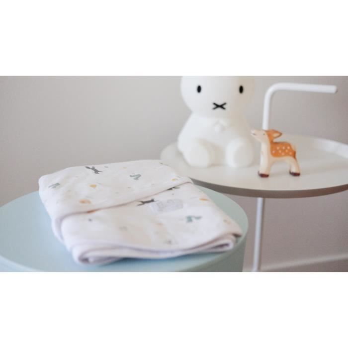 Couverture Miracleô Leaf/biais Blanc - RED CASTLE - Coton - Mixte