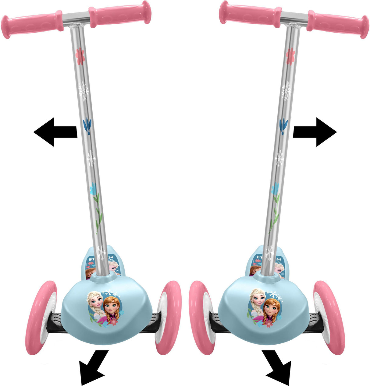 Trottinette enfant steering - LA REINE DES NEIGES - RN246045 - 3 roues - Bleu