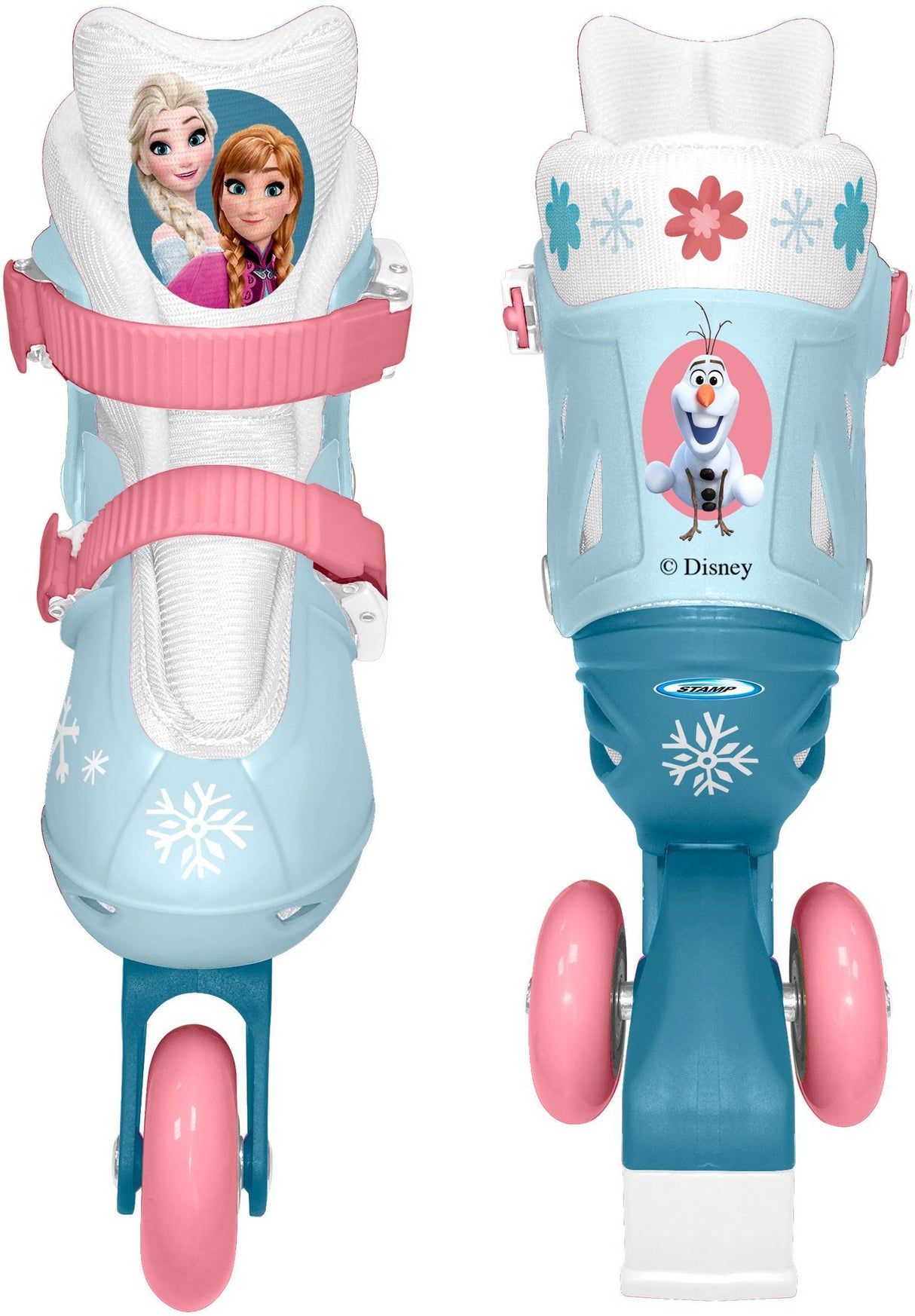 Patins en ligne 2-en-1 - LA REINE DES NEIGES - Fille - Bleu - Taille 27-30