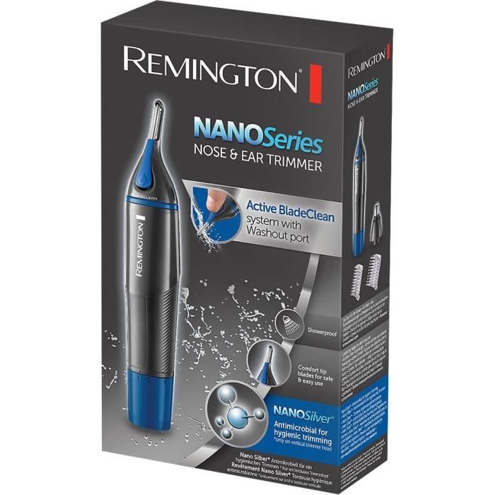 Remington NE3850 Tondeuse Visage AntibactÈrienne HypoallergÈnique Nano Serie pour Nez et Oreilles