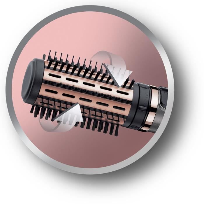 Remington AS8810 Brosse Cheveux Rotative Soufflante Chauffante Volume Keratin Protect, Soin KÈratine Huile d'Amande