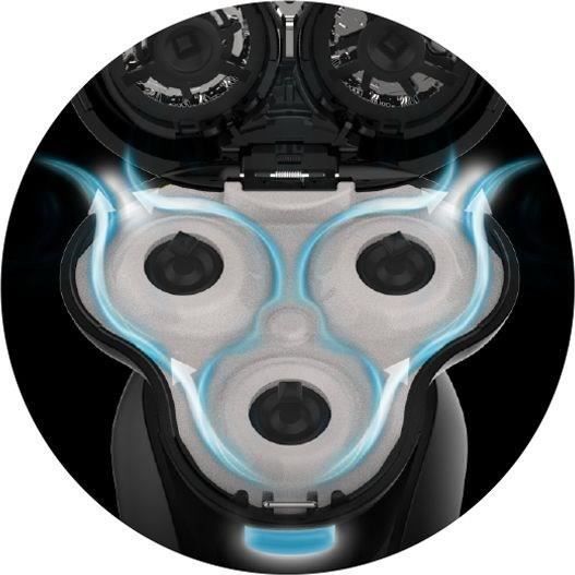 Rasoir rotatif - REMINGTON - XR1755 - Systeme hybride SynX - PivotBall - Lames flexibles - 100% Ètanche - Autonomie 50 min