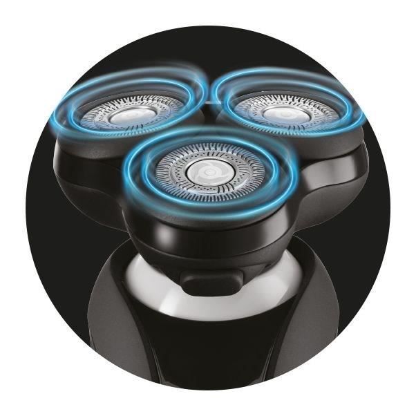 Rasoir rotatif - REMINGTON - XR1755 - Systeme hybride SynX - PivotBall - Lames flexibles - 100% Ètanche - Autonomie 50 min