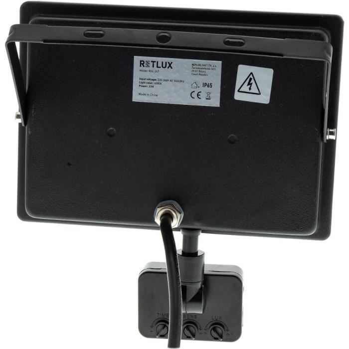 Projecteur LED avec détecteur de mouvement - RETLUX - RSL 247