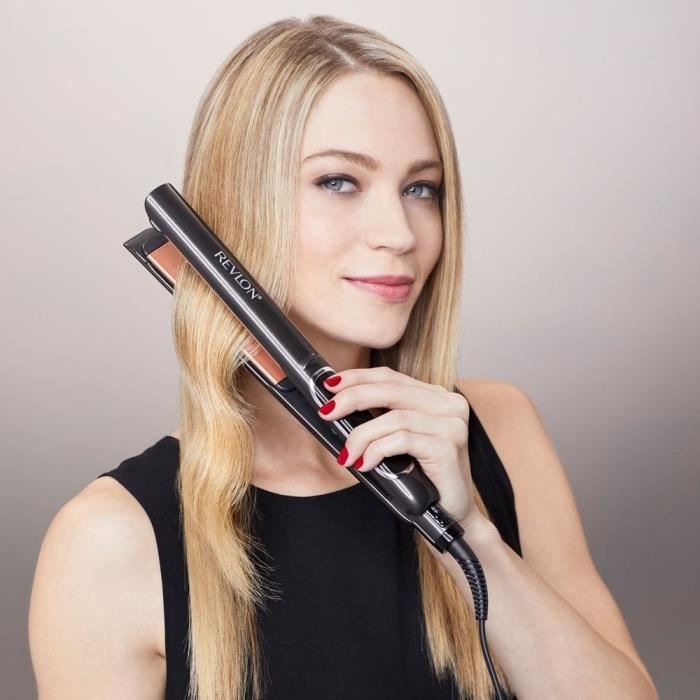 Lisseur REVLON Salon Straight Copper Smoth Styler RVST2175E - plaque cÈramique - de 80∞ a 235∞C