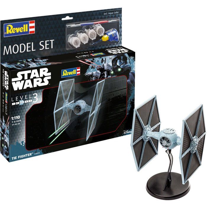 Maquette - REVELL - Model Set - Star Wars - TIE Fighter - Avec colle, peintures et accessoires