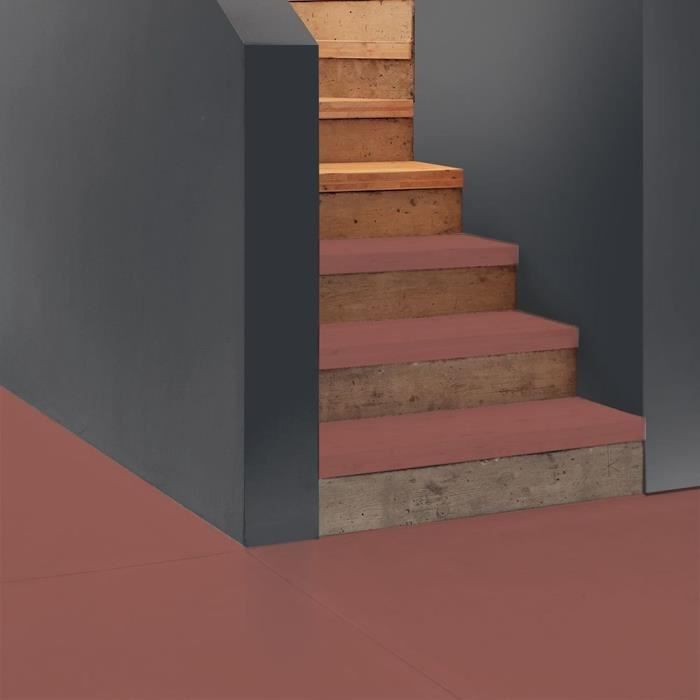 RIPOLIN Peinture pour sol intÈrieur et extÈrieur - Tomette satin - 2,5 L