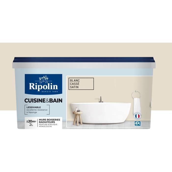 RIPOLIN CUISINE ET BAIN BLANC CASS… satin 2L