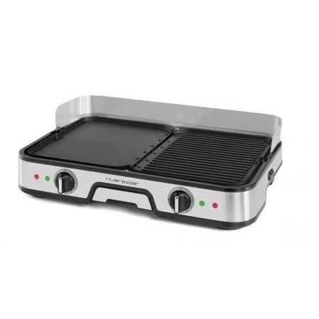 Plancha RIVIERA & BAR - QPL525 - Surface de cuisson 45,5 x 29cm - 6 a 8 personnes - 2000W