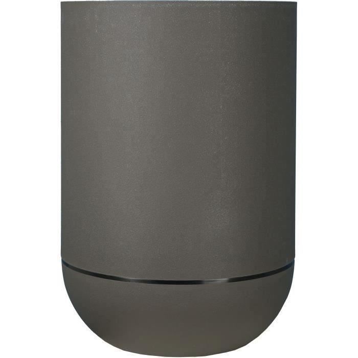 Bac a fleurs - RIVIERA - GRANIT TULIPE - Plastique - D50 x H71 cm - Gris