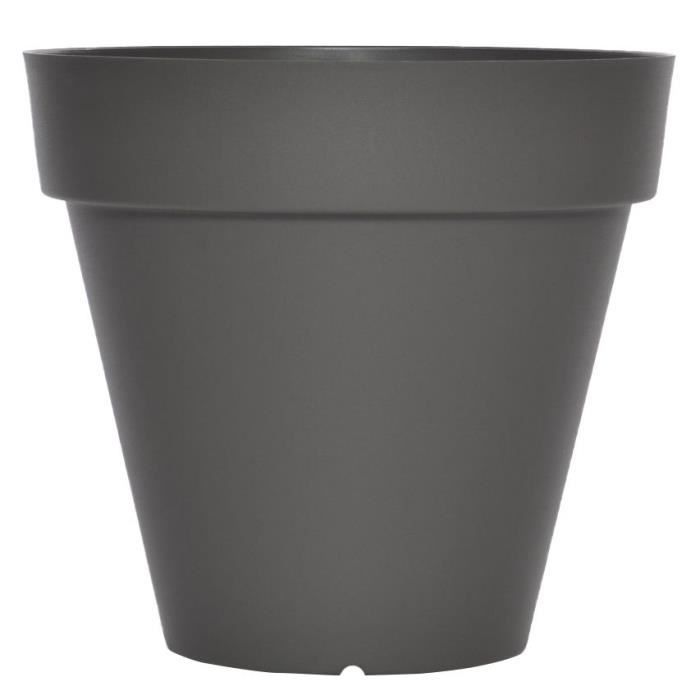 Pot de fleurs - RIVIERA - SOLEILLA Rond - Ř 49 x H 44,8 cm - Gris