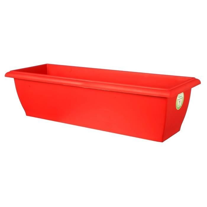 Jardiniere - RIVIERA - Evolution - 80 x 40 x H 32 cm - 64 L - Rouge