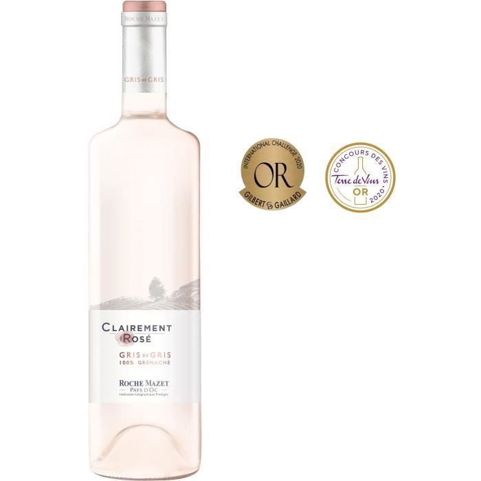 Clairement Rosé de Roche Mazet Pays d'Oc - Vin rosé de Languedoc 2023