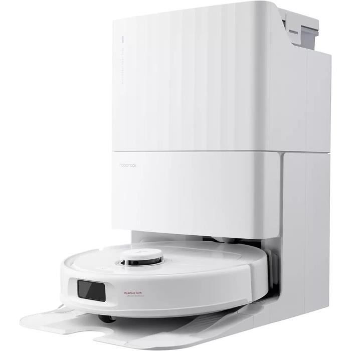 Aspirateur Robot Laveur - ROBOROCK - QRevo Plus - Puissance 7000 Pa - Serpillere extensible - avec Station Multifonction - Blanc