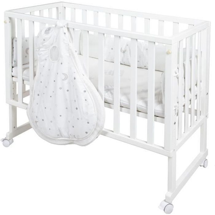 Berceau cododo 3-en-1 - ROBA - SAFE ASLEEP - Equipement 'Sternenzauber' inclus - Blanc