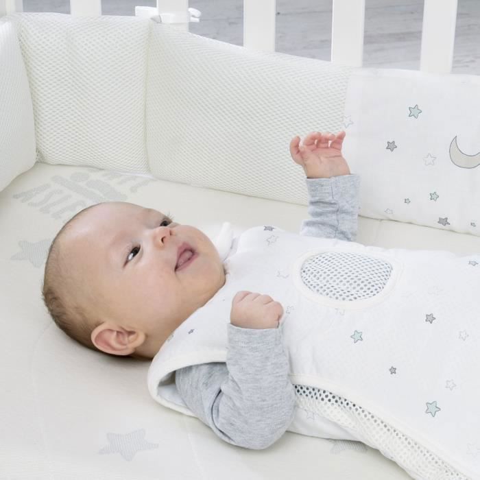 Berceau cododo 3-en-1 - ROBA - SAFE ASLEEP - Equipement 'Sternenzauber' inclus - Blanc