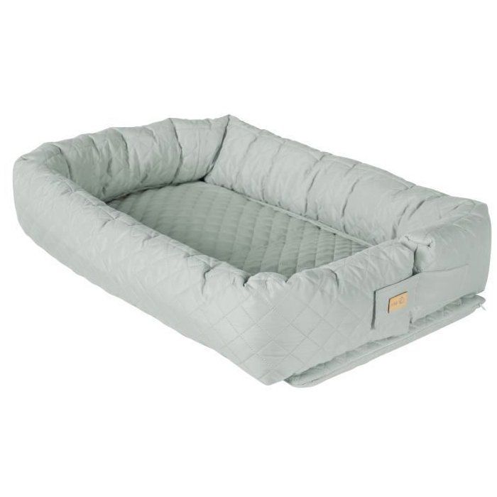 Nid d'ange 3-en-1 - ROBA - Lit de voyage, tour de lit ou matelas a langer - Vert givré