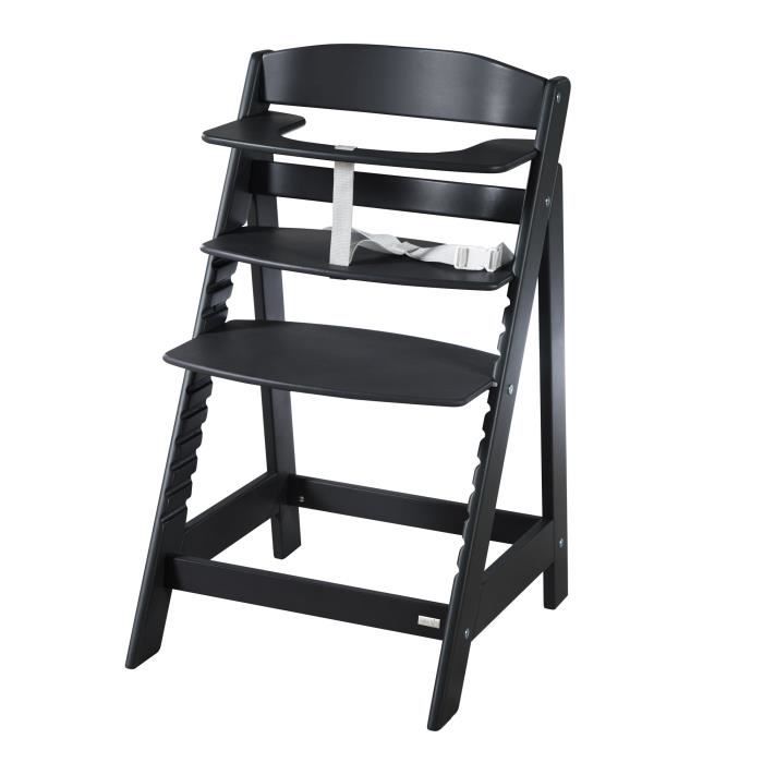 Chaise haute évolutive - ROBA - SIT UP FLEX - Des 6 mois jusqu'a 70 kg - Noir