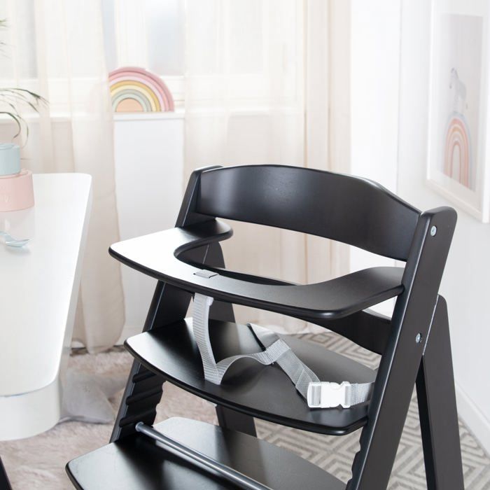 Chaise haute évolutive - ROBA - SIT UP FLEX - Des 6 mois jusqu'a 70 kg - Noir