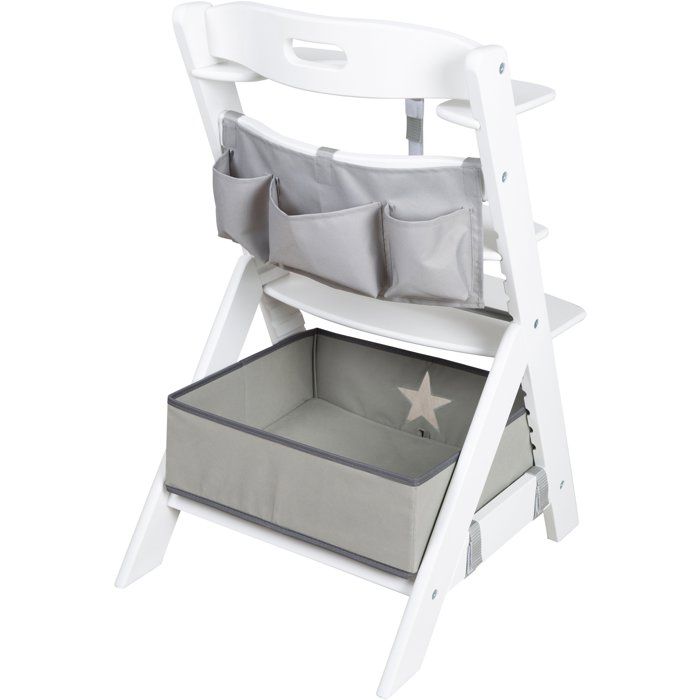 Chaise haute évolutive - ROBA - LIV UP - De 6 mois jusqu'a 70 kg - Set organisateur inclus - Blanc