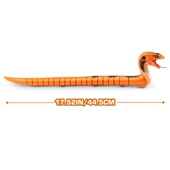 Serpent robotisé - ROBO ALIVE - Cobra - Déplacement sinueux - Langue mobile - Effets effrayants
