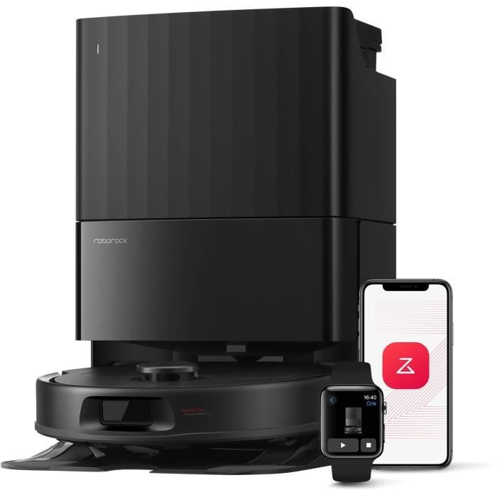 ROBOROCK QR 598 - Aspirateur Robot Laveur - 8000 Pa - Station Multifonctionnelle - Anti-enchevetrement