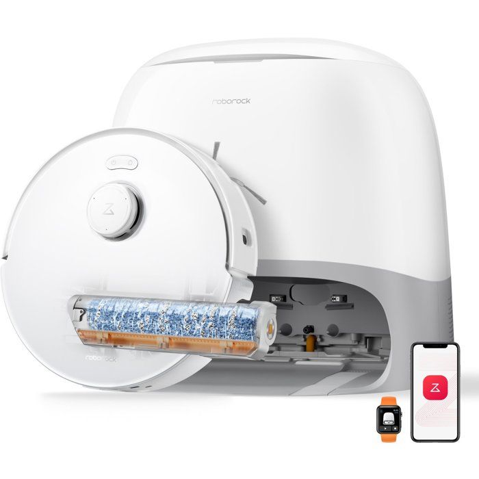 ROBOROCK Qrevo Curv 2 FlowX - Aspirateur Robot Laveur - 20.000 Pa - Nettoyage SpiraFlow - Double Anti-Enchevetrement