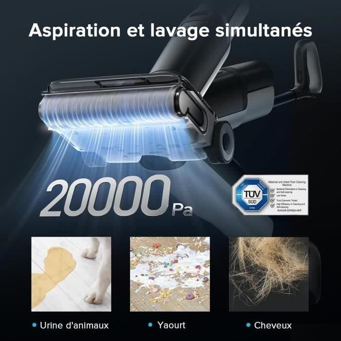 ROBOROCK F25 ACE - Aspirateur Laveur sans Fil - 20 000 Pa - Tout-en-Un pour sols durs - Zéro enchevetrement - Séchage Rapide a 90 °C