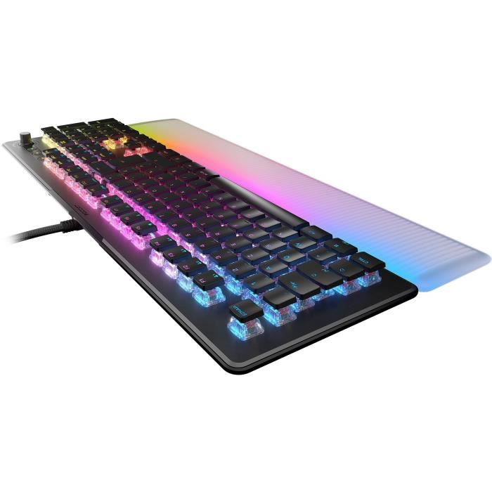 Clavier gamer optique et mÈcanique - ROCCAT - ROC-12-004 Vulcan II Max - LinÈaire - …clairage RGB - Noir