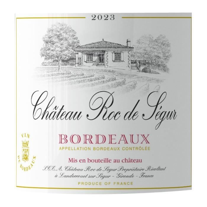 Château Roc de Ségur 2023 Bordeaux - Vin rouge de Bordeaux