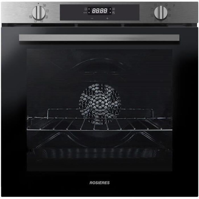 Four encastrable pyrolyse - chaleur pulsÈe ROSIERES RFC3CM5579IN - Inox porte froide - fermeture douce - Classe A