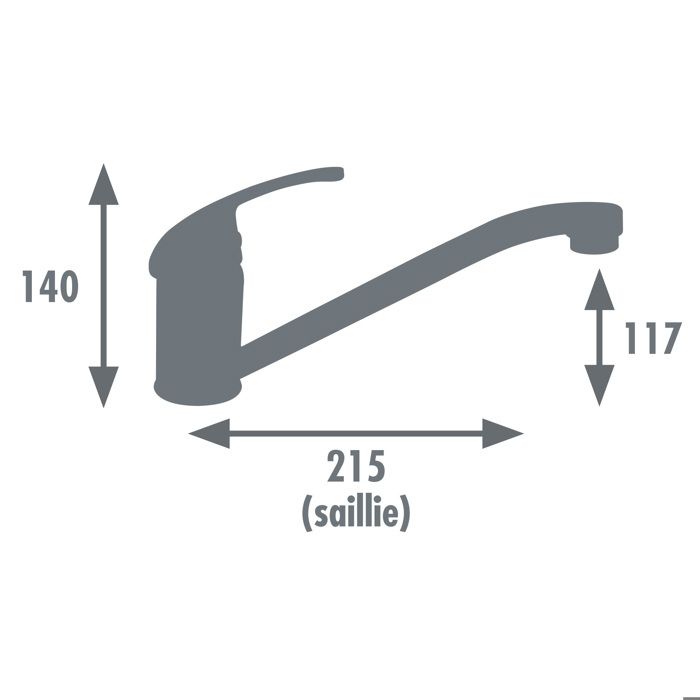 Edouard Rousseau -Mitigeur Evier BELFORT - Chromé