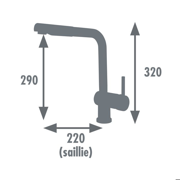 Edouard Rousseau -Mitigeur Evier MATSOUKO - Noir