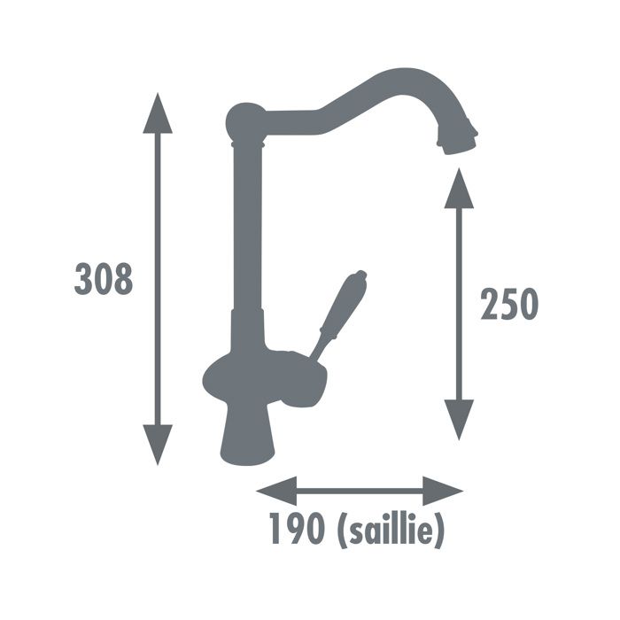 Edouard Rousseau - Mitigeur Evier COOK - Chromé