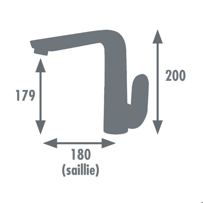 Edouard Rousseau - Mitigeur Evier DAVAO - Chromé