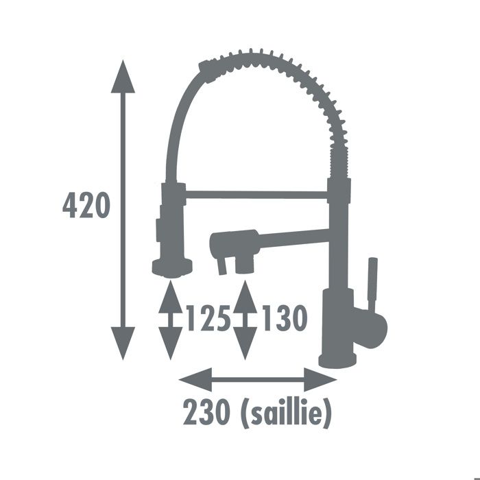 Edouard Rousseau - Mitigeur Evier MINI STOLI - Chromé