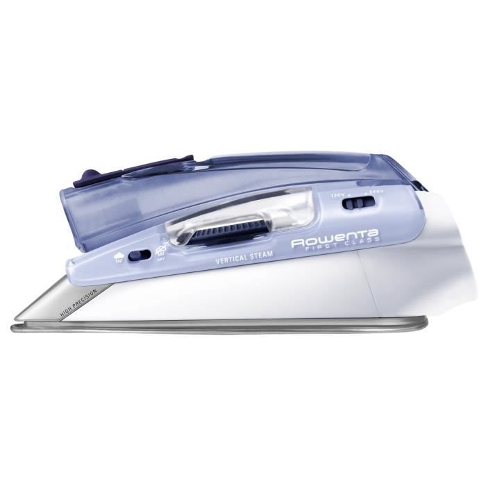ROWENTA First Class Fer a repasser de voyage, 1000 W, DÈbit vapeur 10 g/min, Pressing 45 g/min, Semelle Inox Microsteam 200