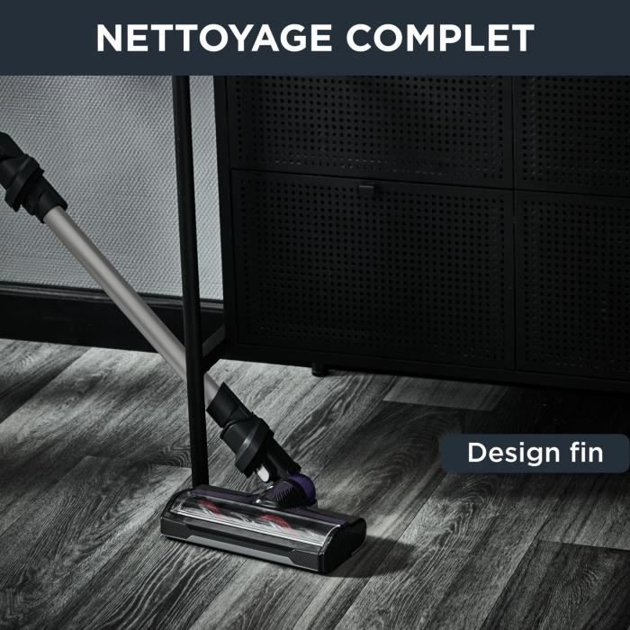 ROWENTA X-Nano Aspirateur Balai sans fil, Autonomie 40 min, LÈger, Convertible en aspirateur a main, Charge base murale, YY5074FE