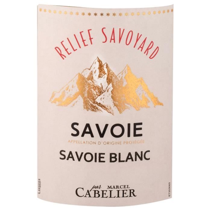 Relief Savoyard Par Marcel Cabelier 2022 Savoie - Vin blanc de la Savoie