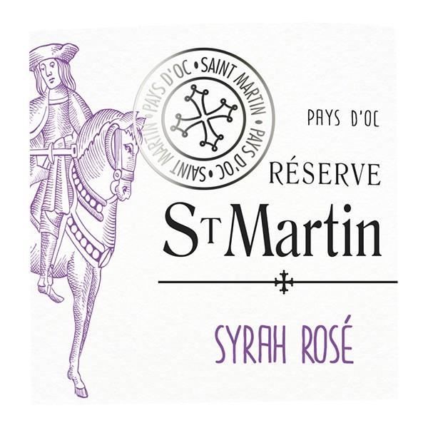 Réserve St Martin Pays d'Oc 2024- Vin rosé de Languedoc-Roussillon 75cl