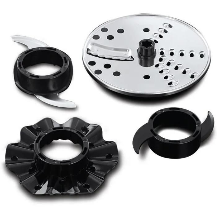 Robot Multifonction - RUSSELL HOBBS - Matte Black 24732-56 - 600 W - Bol 2,5 L - Lames inox - Disque rÈversible - Noir mat