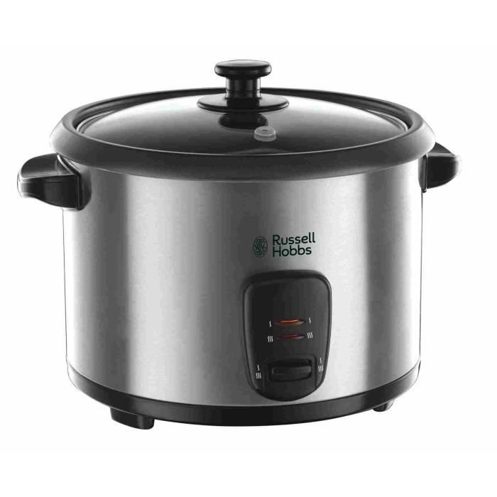 Cuiseur a riz - RUSSELL HOBBS - 19750-56 - 700 W - Bol : 3,3 L - Anti-adhÈsif - Inox